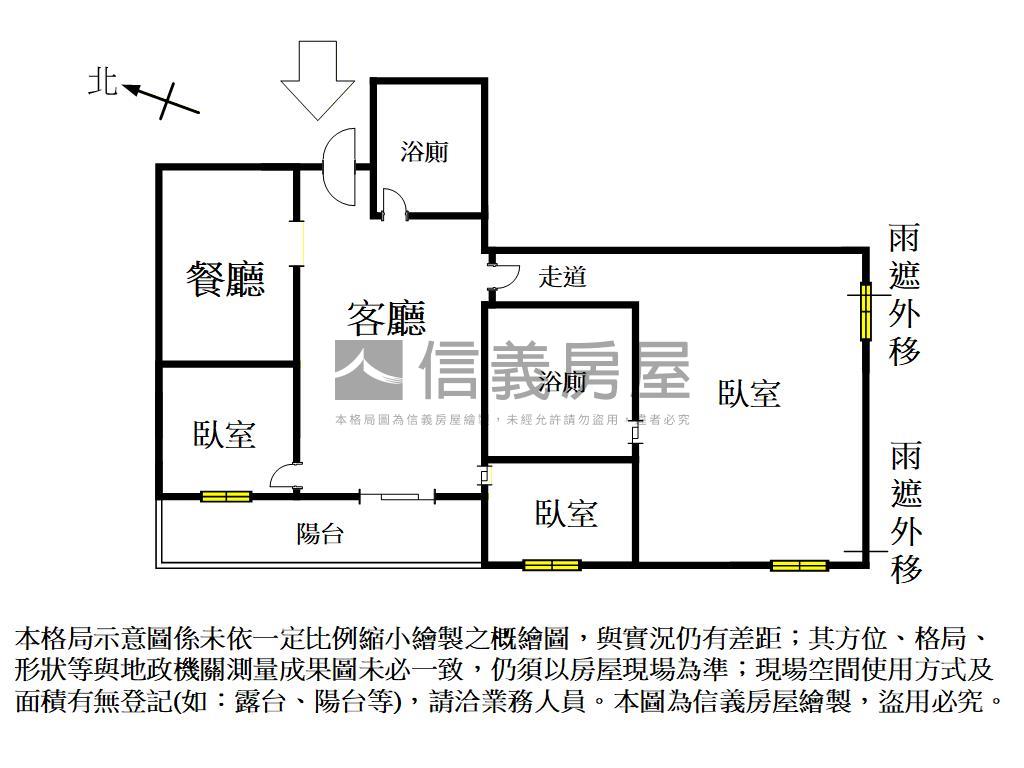 北區世紀三房平車房屋室內格局與周邊環境