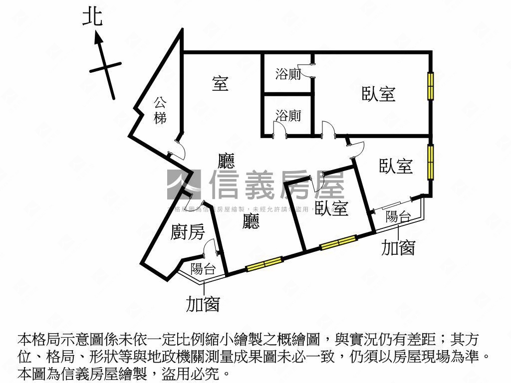 貝多芬３房１室平面車位房屋室內格局與周邊環境