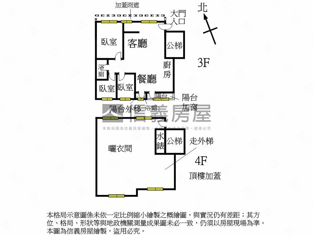 自強新城市場成家立業三房房屋室內格局與周邊環境