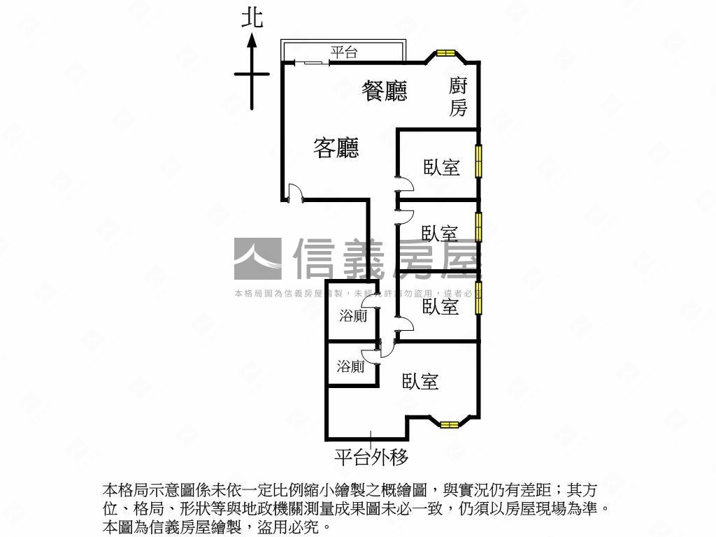 近北流商圈邊間一樓店辦住房屋室內格局與周邊環境