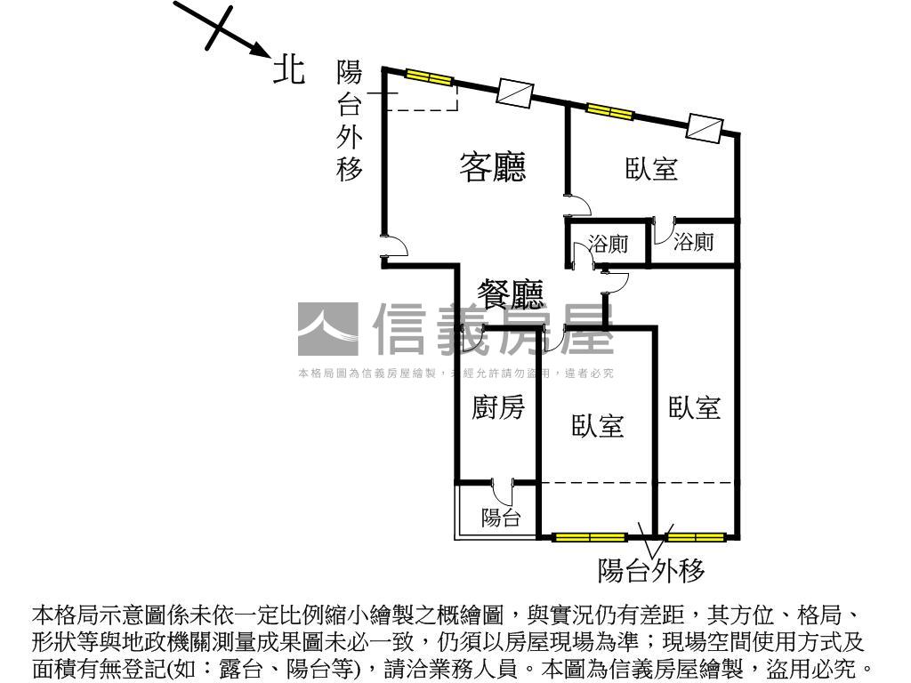 近都會公園捷運三房房屋室內格局與周邊環境