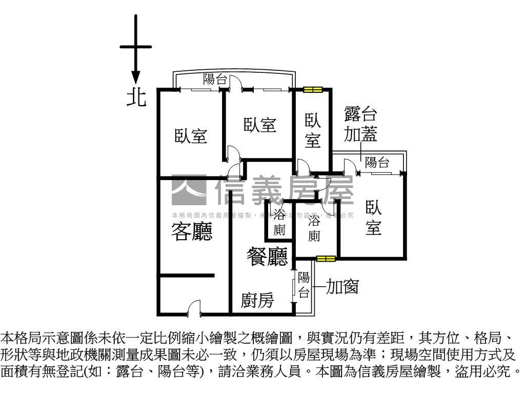 守候時光寬心四房房屋室內格局與周邊環境