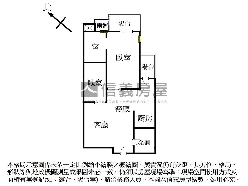 愛丁堡‧新穎美妝２房平車房屋室內格局與周邊環境