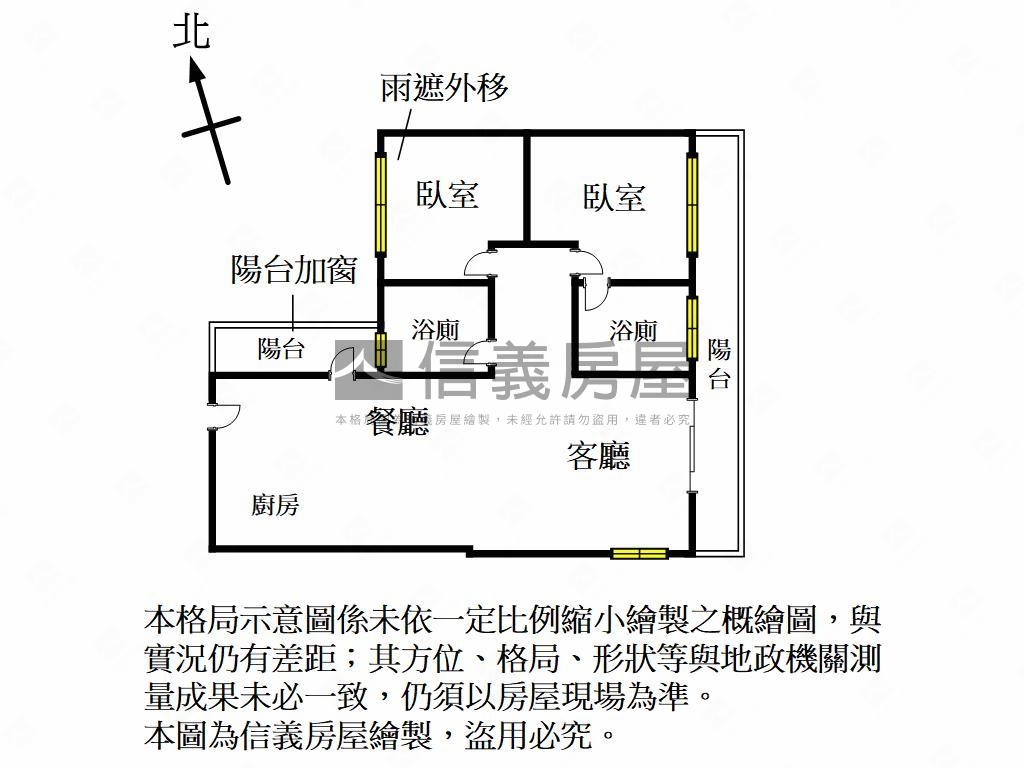 金山朵夫兩房兩衛附車位房屋室內格局與周邊環境