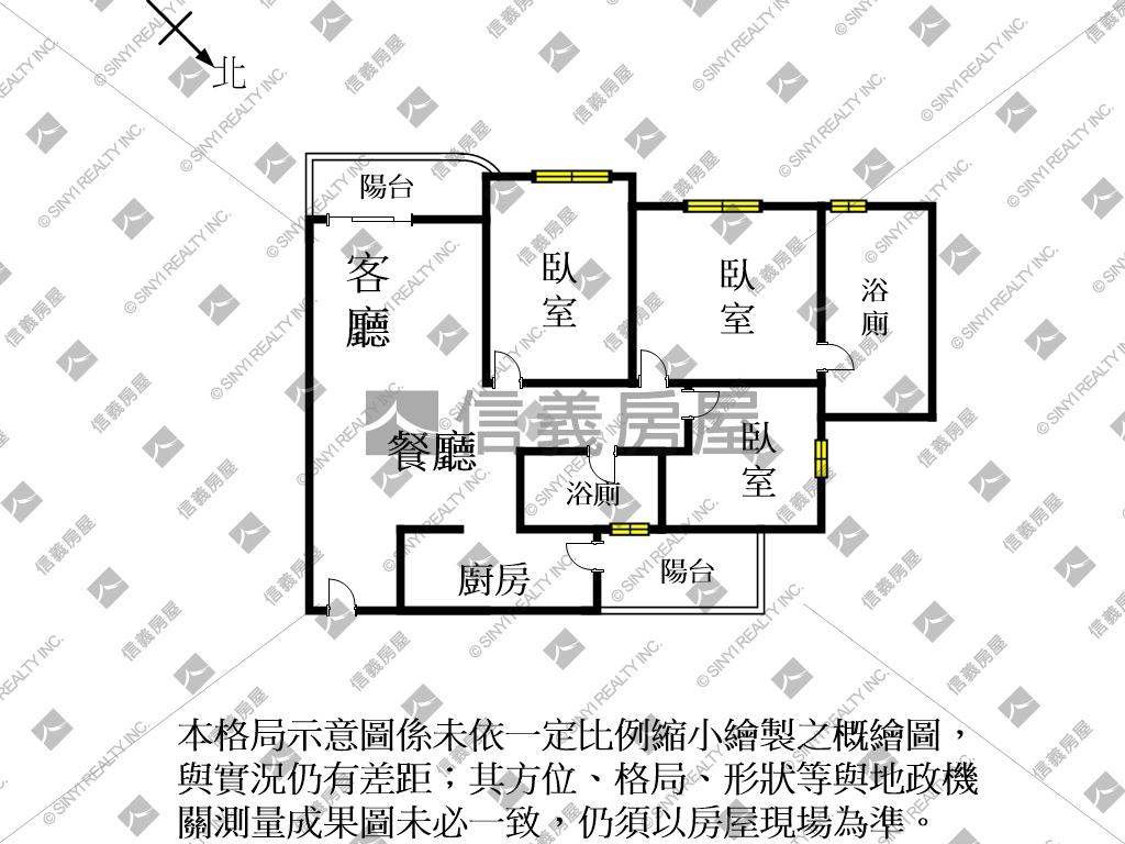 九份子三房平車房屋室內格局與周邊環境