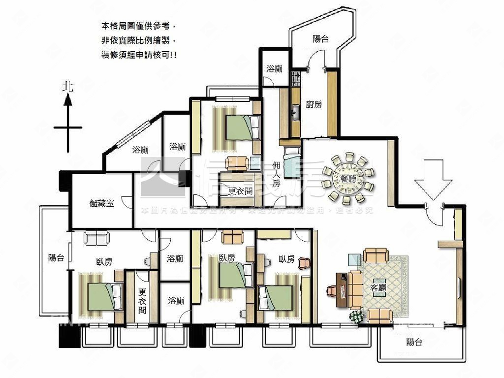 藝術城堡Ａ１豪邸雙平車房屋室內格局與周邊環境