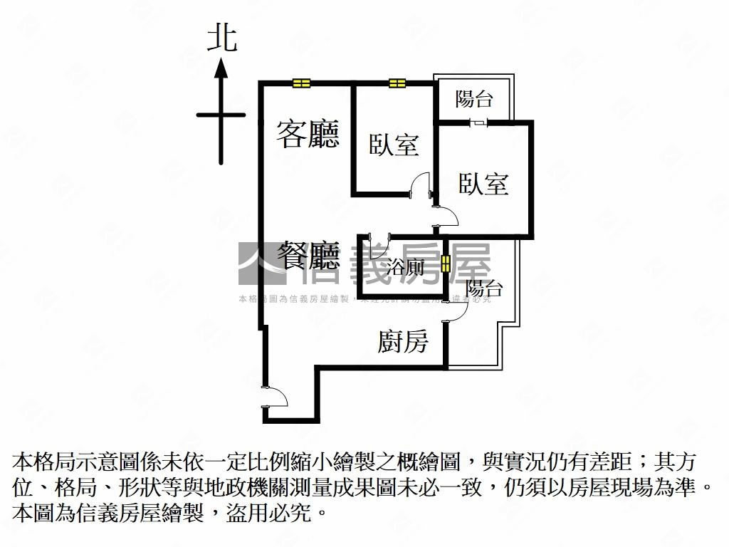 敦北南京後棟高樓兩房房屋室內格局與周邊環境