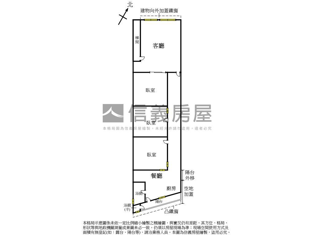 銘德街新裝潢三房２樓美寓房屋室內格局與周邊環境