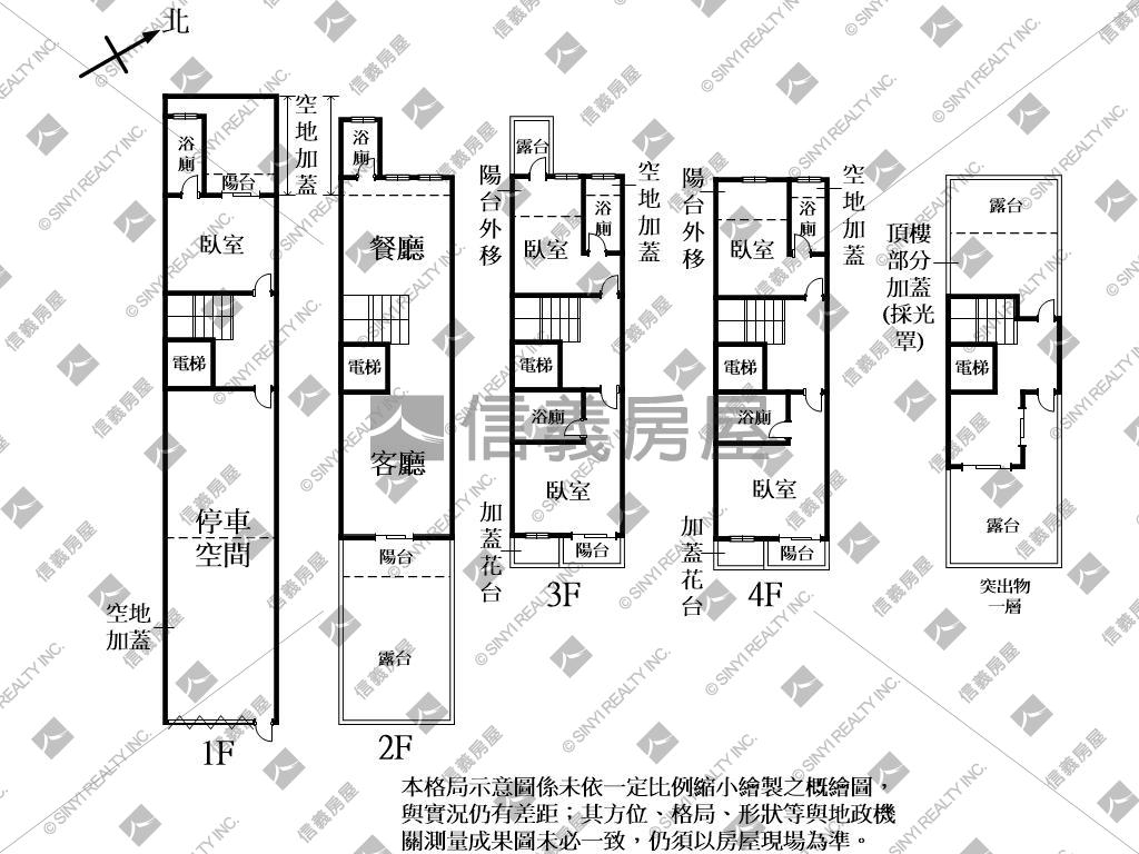 弘富重劃全新電梯別墅Ａ房屋室內格局與周邊環境