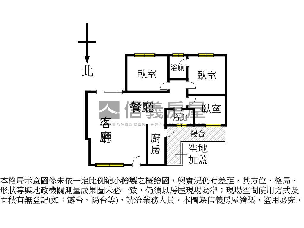 市中心公寓一樓房屋室內格局與周邊環境