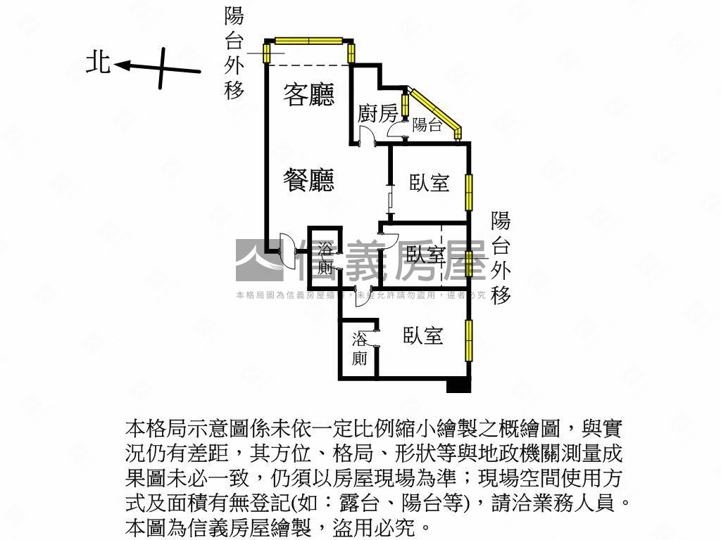 當代藝術三房車位房屋室內格局與周邊環境