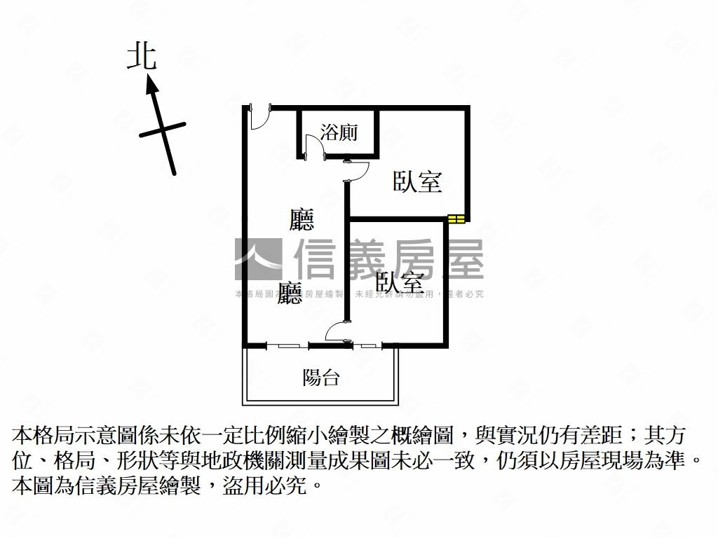 אֵל華御稀有兩房高樓房屋室內格局與周邊環境