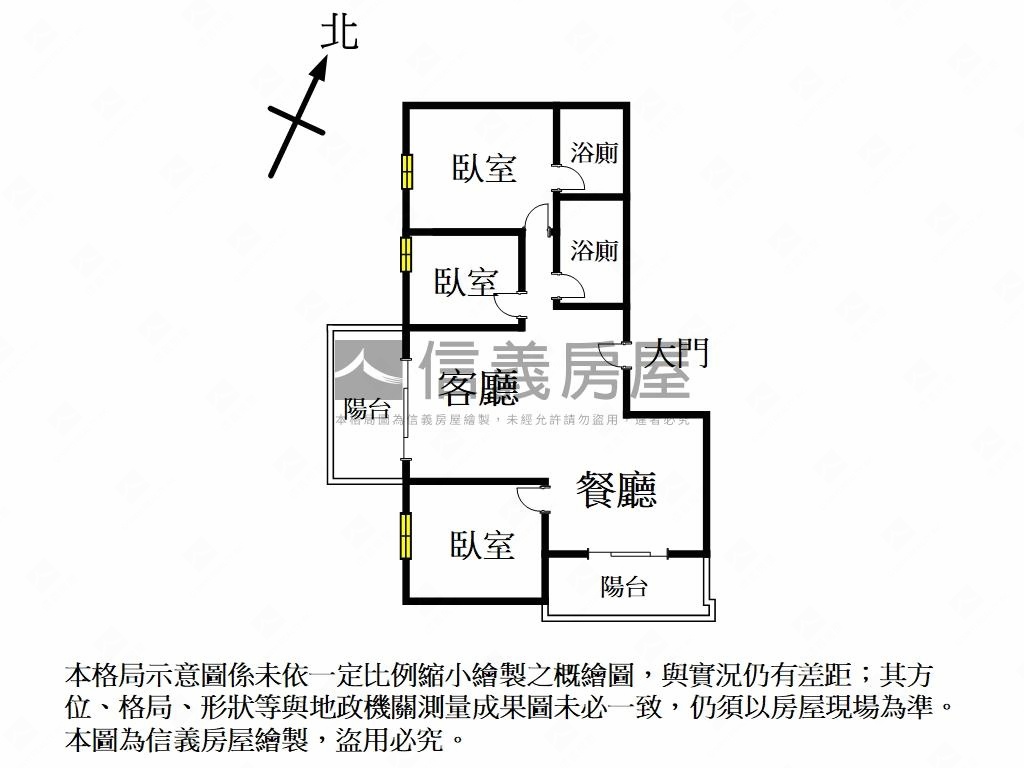 有囍美式金夕三房美屋房屋室內格局與周邊環境