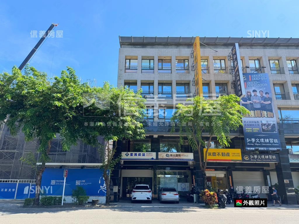 無住字樣＿補習班用途透店房屋室內格局與周邊環境