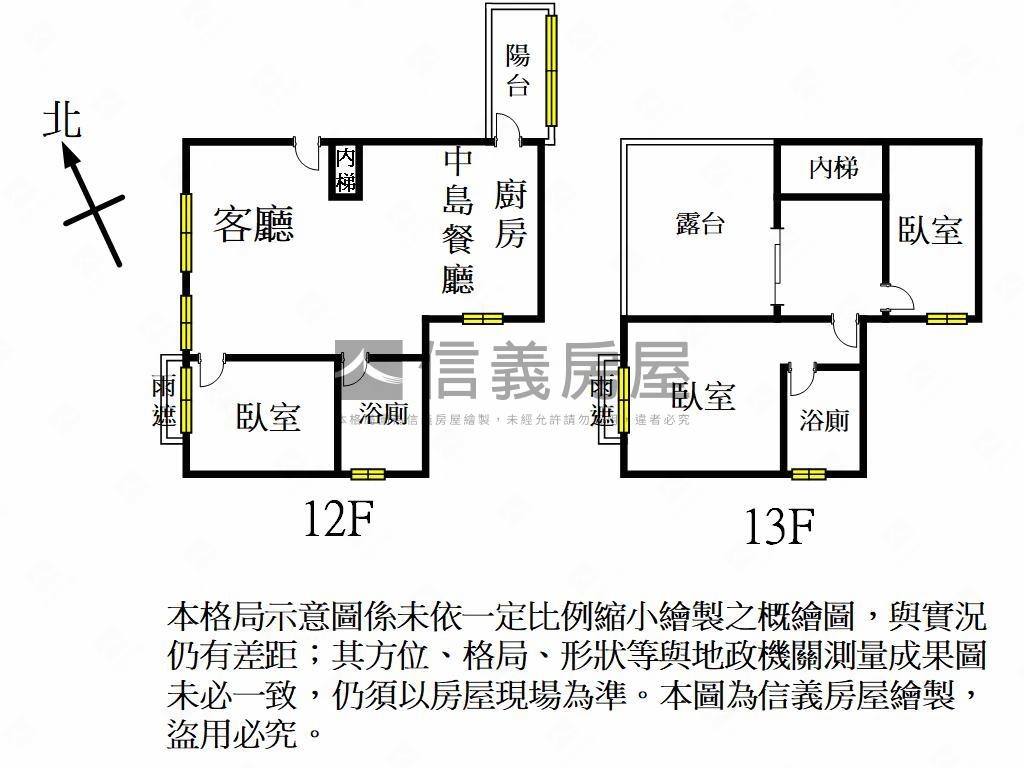 樓中樓景觀露臺大三房車位房屋室內格局與周邊環境