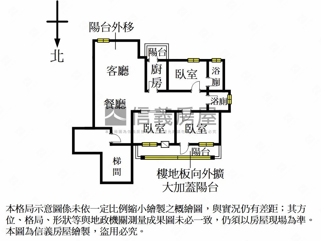 天下為公三房好棒棒房屋室內格局與周邊環境
