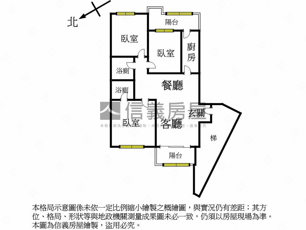 比漾仁愛高樓標格三房車位房屋室內格局與周邊環境