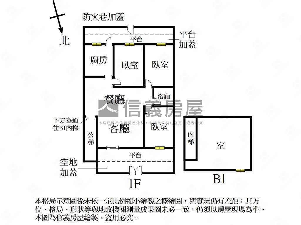 秀朗國小巷道開闊一樓房屋室內格局與周邊環境