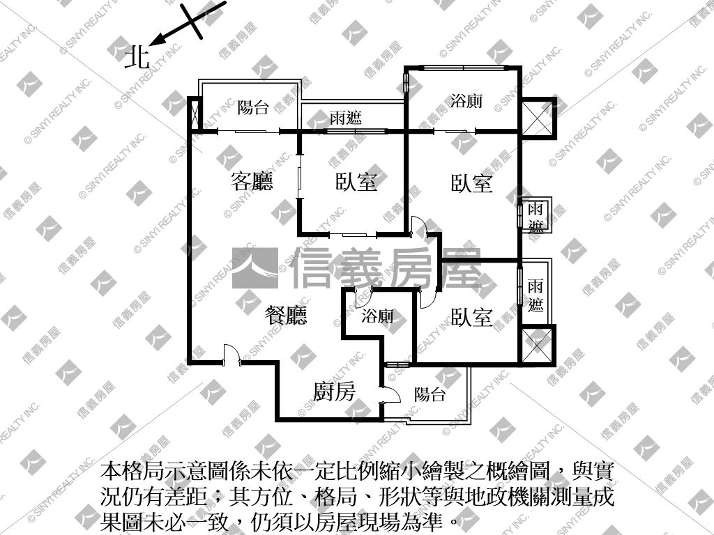 鄉林山海匯高樓美妝三房房屋室內格局與周邊環境