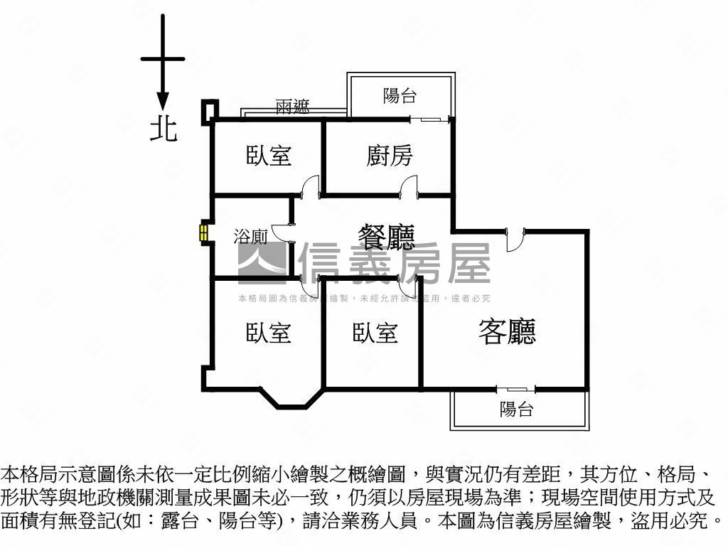 仁愛首璽三房車位房屋室內格局與周邊環境
