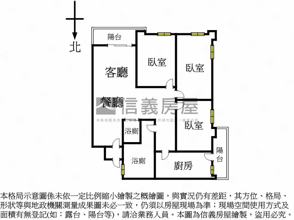 低總價文心中清站朝南３房房屋室內格局與周邊環境