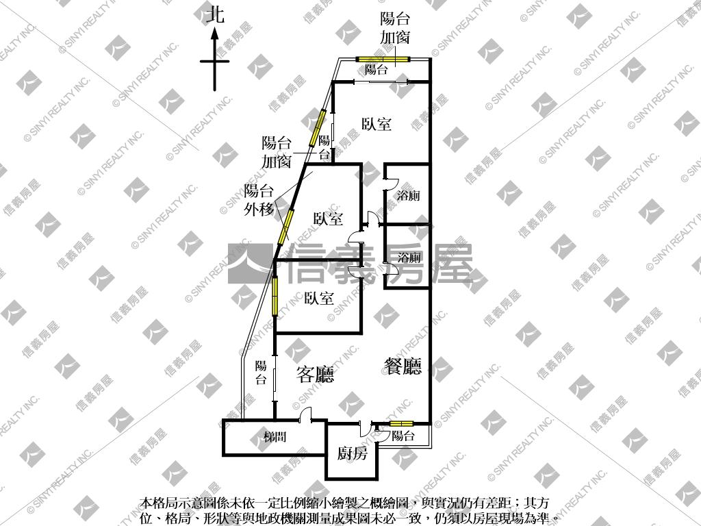 介壽邊間三房採光好屋房屋室內格局與周邊環境