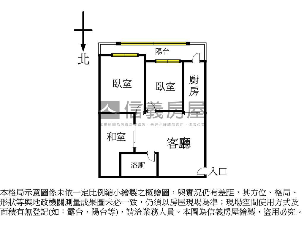 捷運電梯如意大兩房房屋室內格局與周邊環境