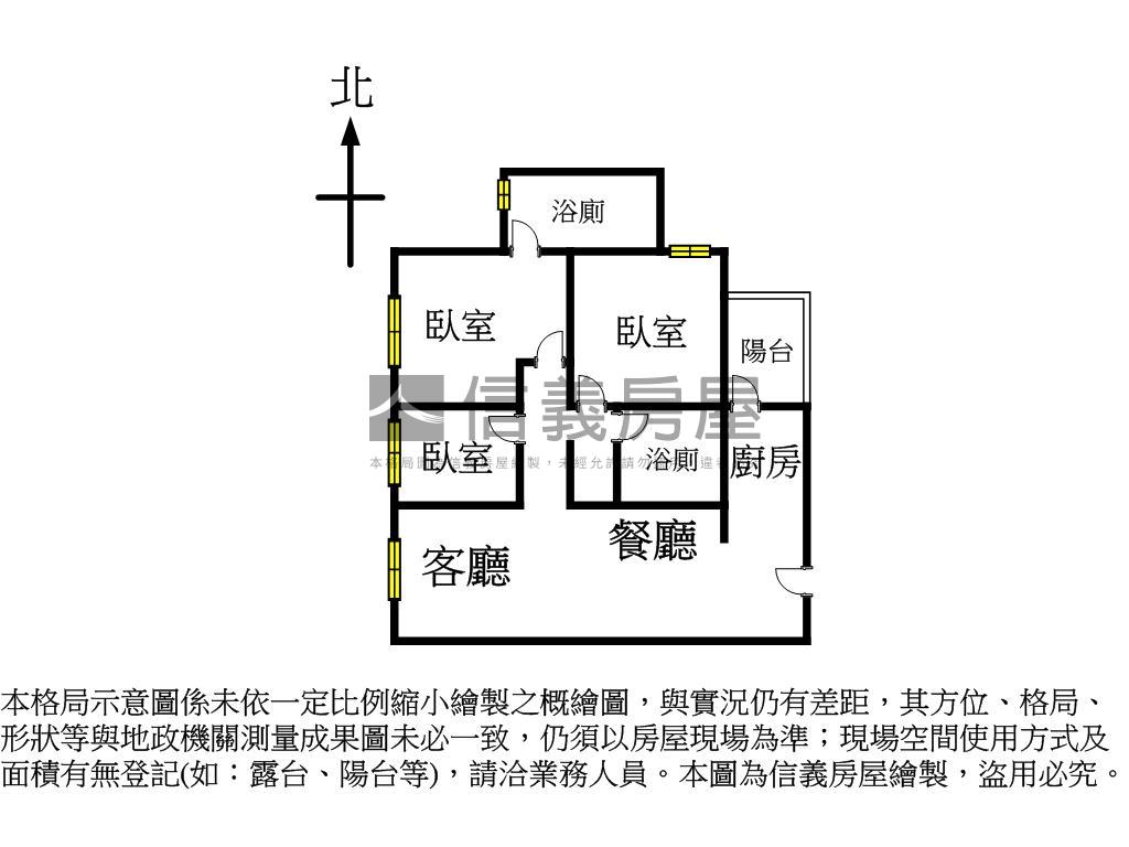 大耀樂川次頂樓三房平車房屋室內格局與周邊環境