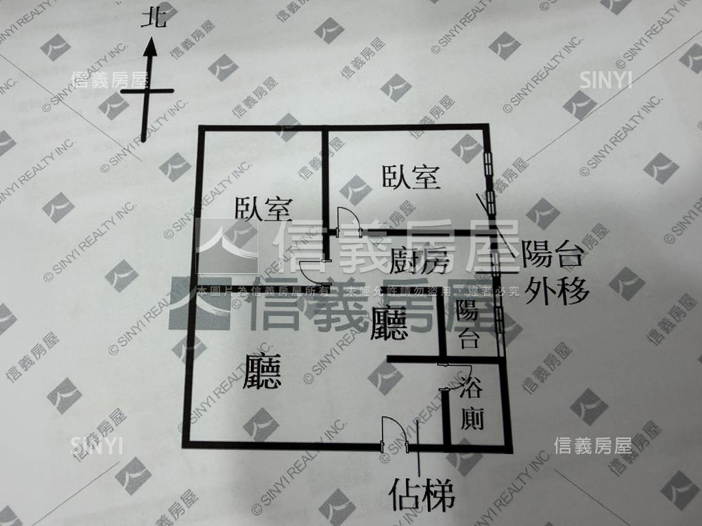 中山北路電梯方正２房房屋室內格局與周邊環境