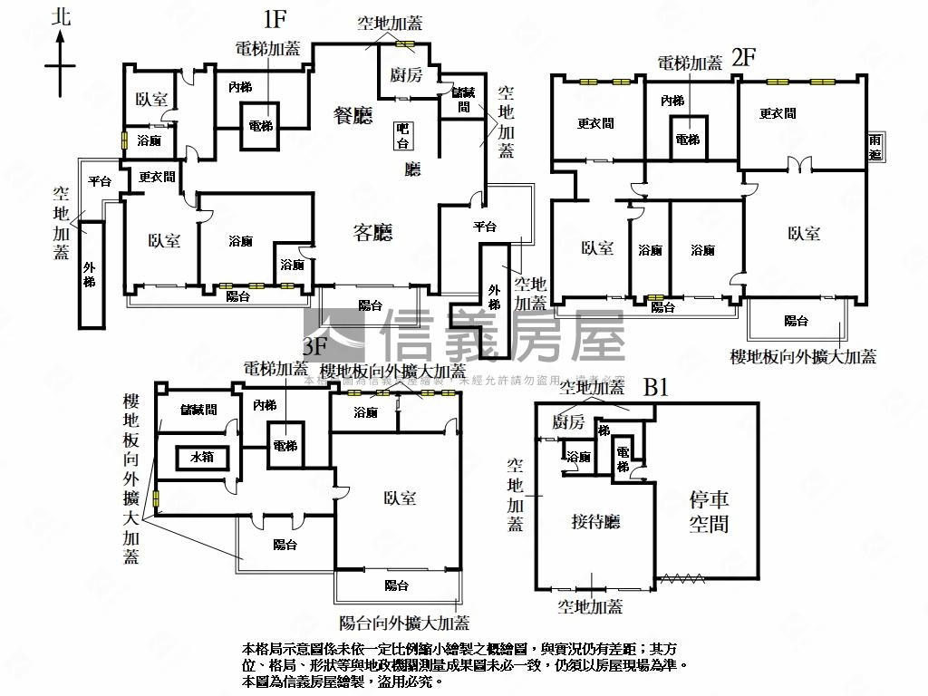 天母１０１景觀別墅房屋室內格局與周邊環境