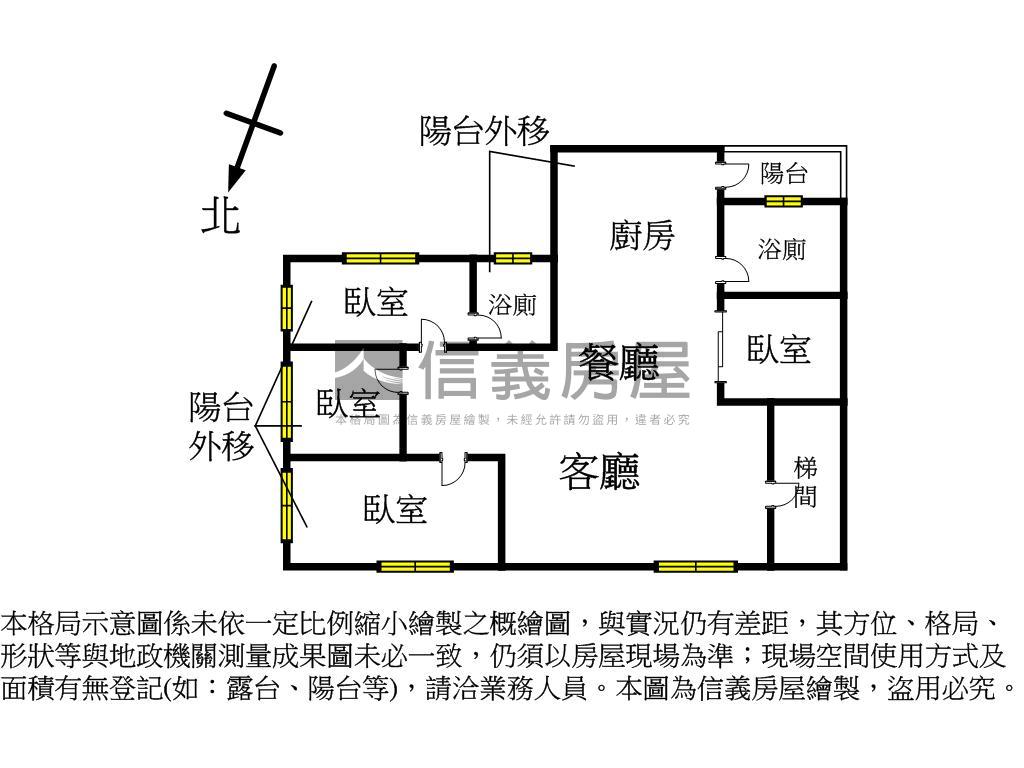 三面採光邊間近捷運美宅房屋室內格局與周邊環境