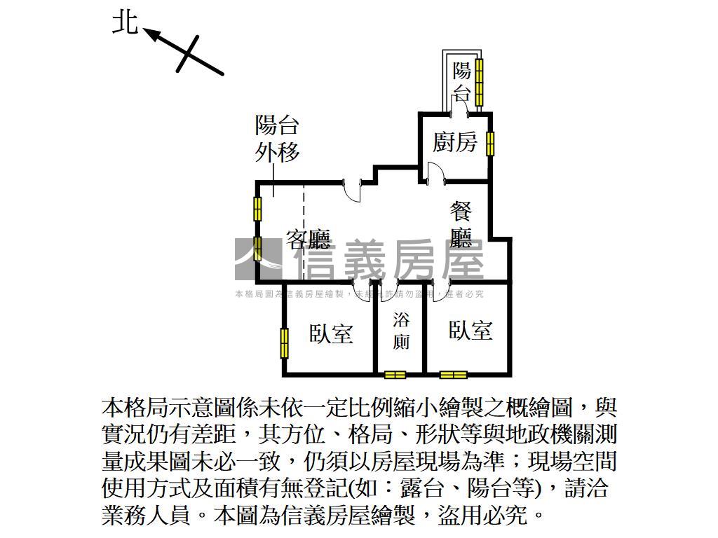 近巨城溫馨２房美華廈房屋室內格局與周邊環境