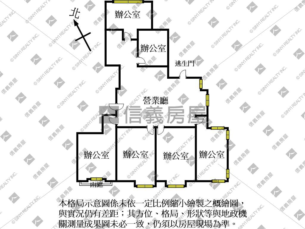 飛飛想２、景觀多間辦公室房屋室內格局與周邊環境