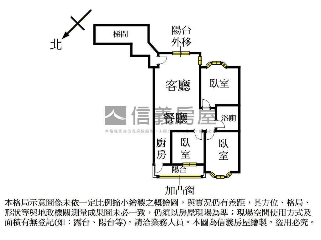 新界·高樓景觀美妝三房房屋室內格局與周邊環境
