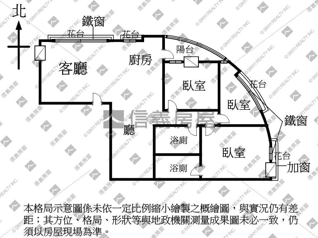 近楠梓加工區寬敞３房華廈房屋室內格局與周邊環境