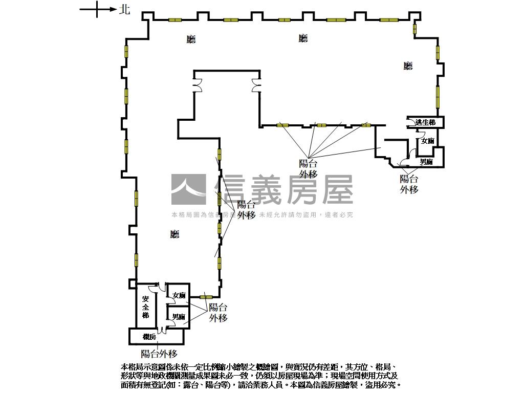 凌雲通商Ａ辦景觀２４樓房屋室內格局與周邊環境