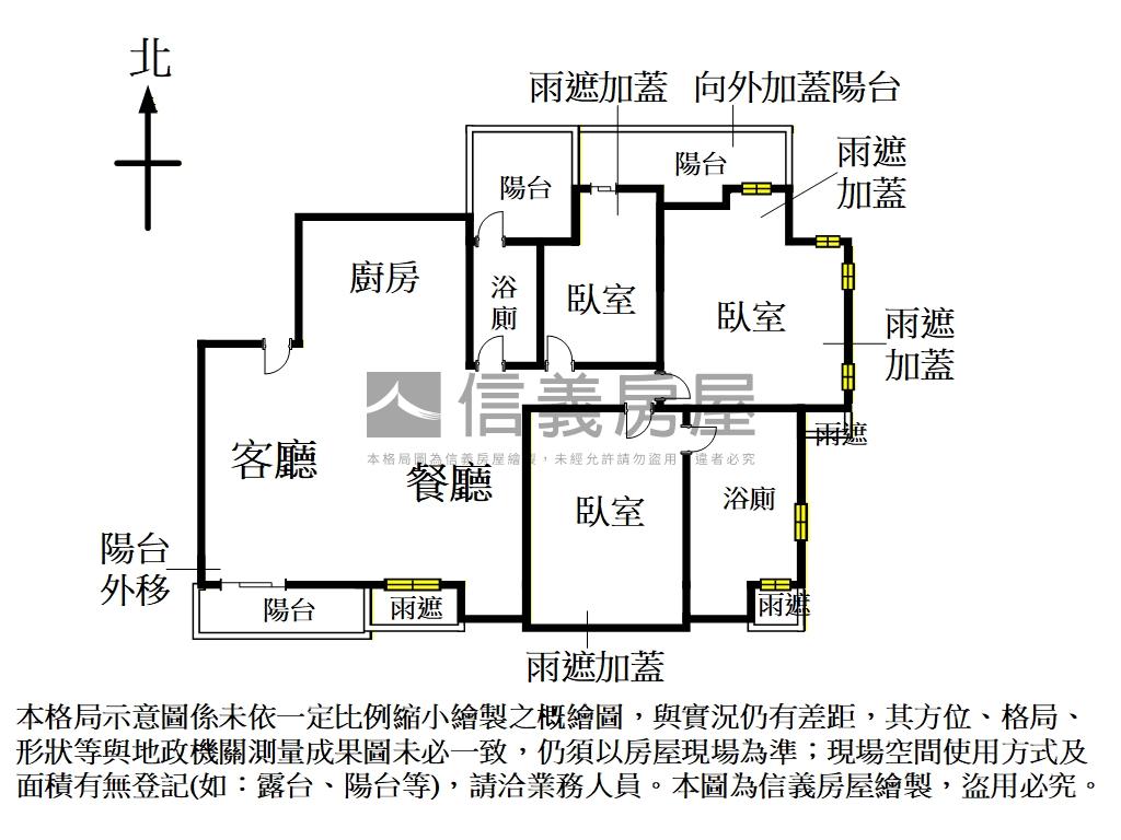 古亭水岸景觀三房房屋室內格局與周邊環境
