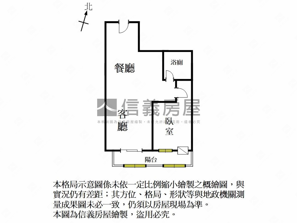 近平實營區一房二廳房屋室內格局與周邊環境