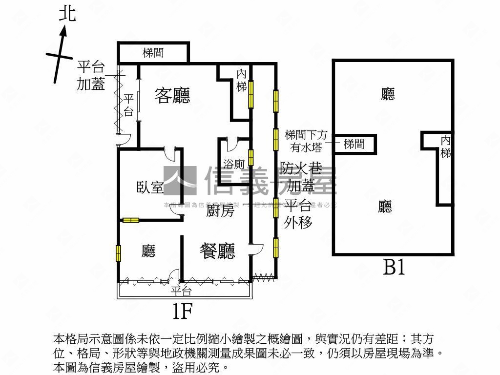 保福面寬邊間大一樓房屋室內格局與周邊環境
