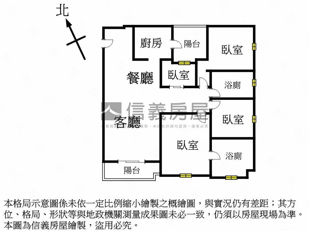 推視野邊間裝潢四房平車房屋室內格局與周邊環境