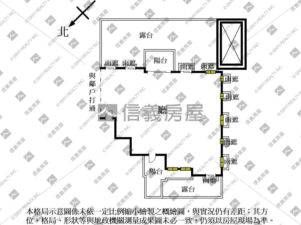 聯聚怡和露台戶Ｅ房屋室內格局與周邊環境