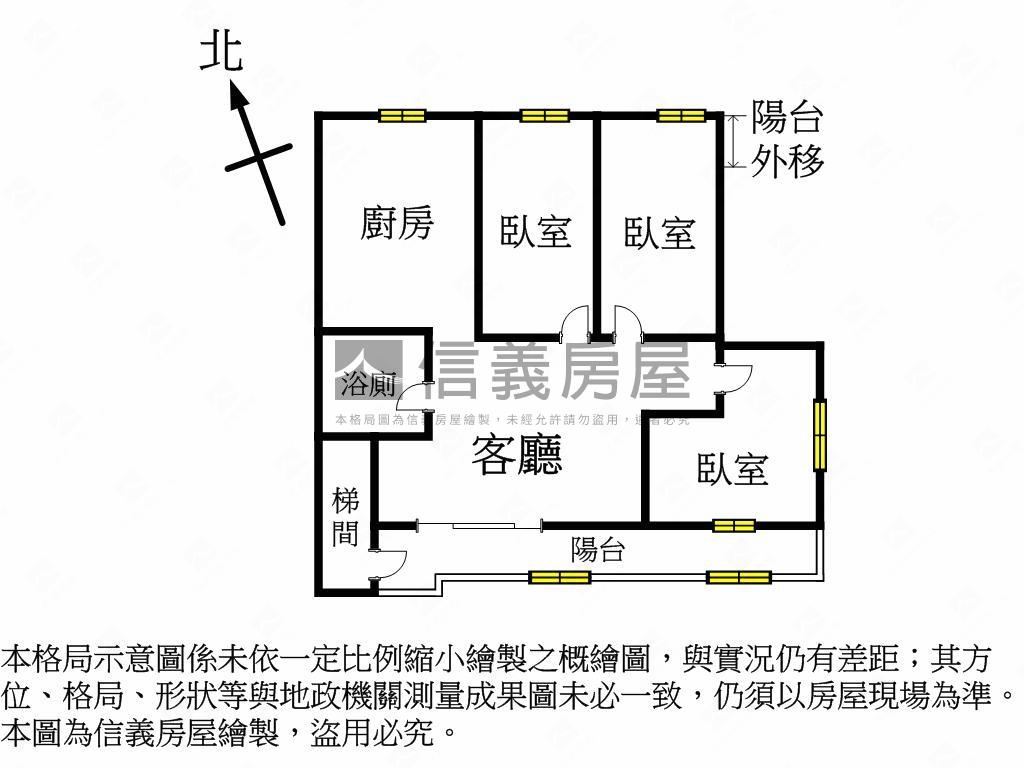 大永和黃金３樓美三房房屋室內格局與周邊環境
