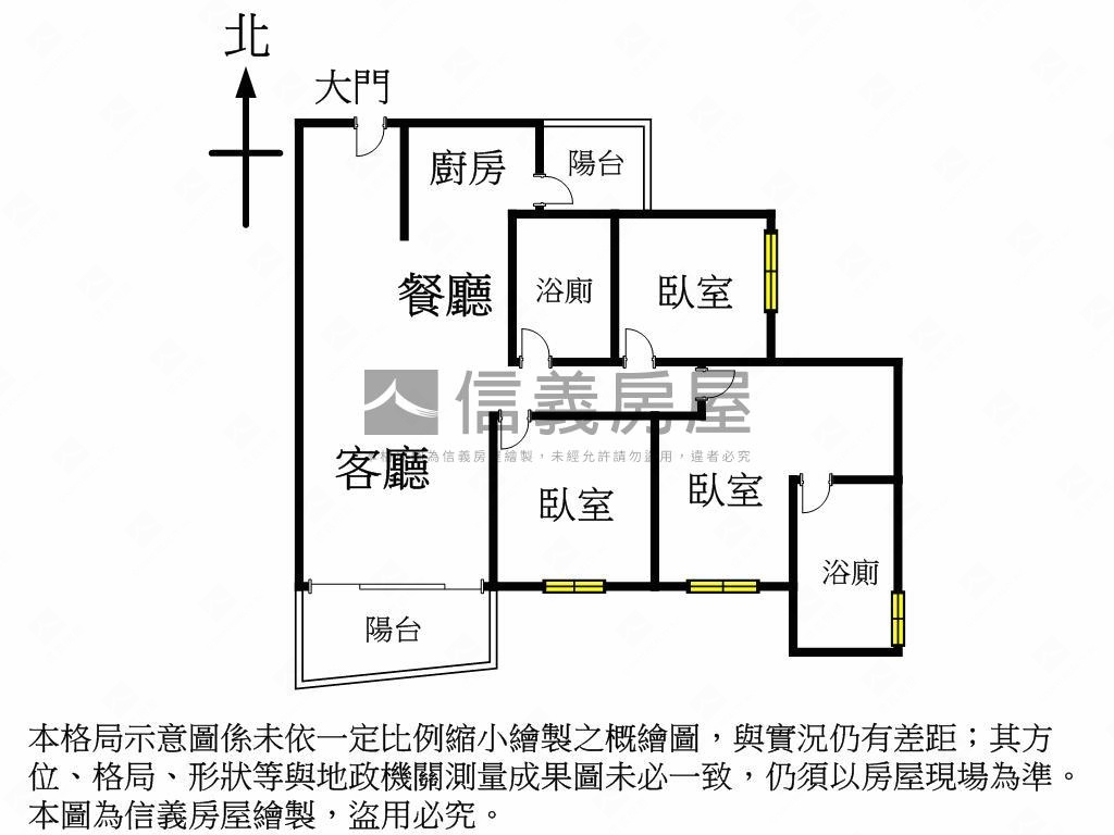 國泰ＭＯＳＴ朝南三房平車房屋室內格局與周邊環境