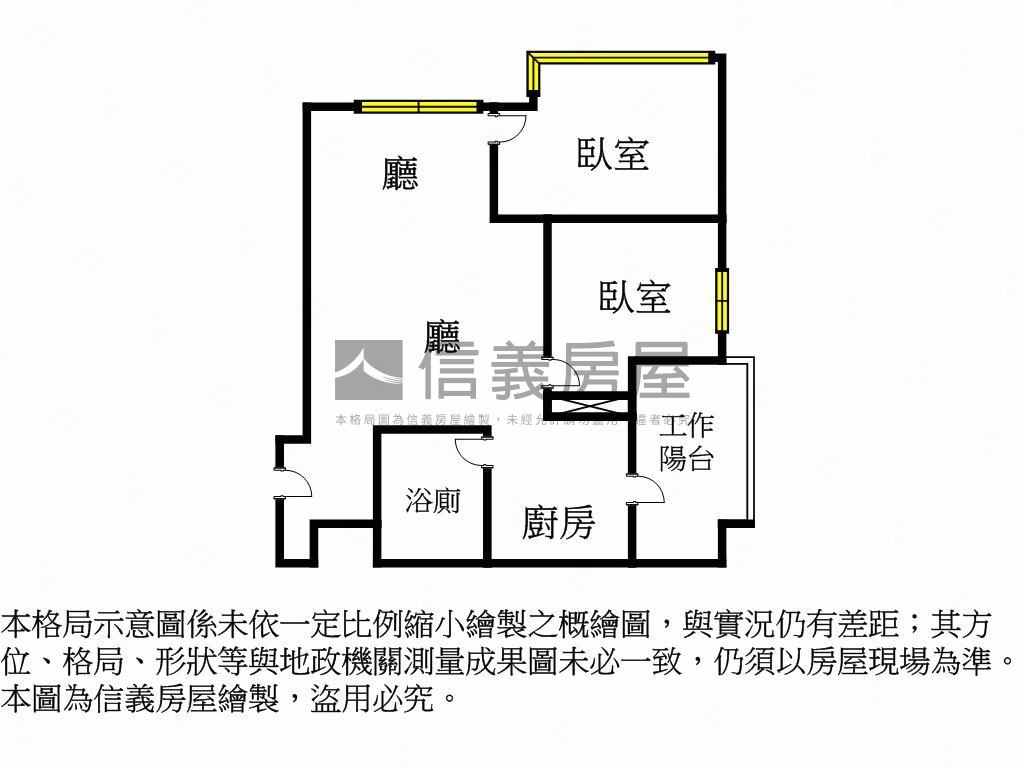 翠北重劃區新濠一閱美２房房屋室內格局與周邊環境