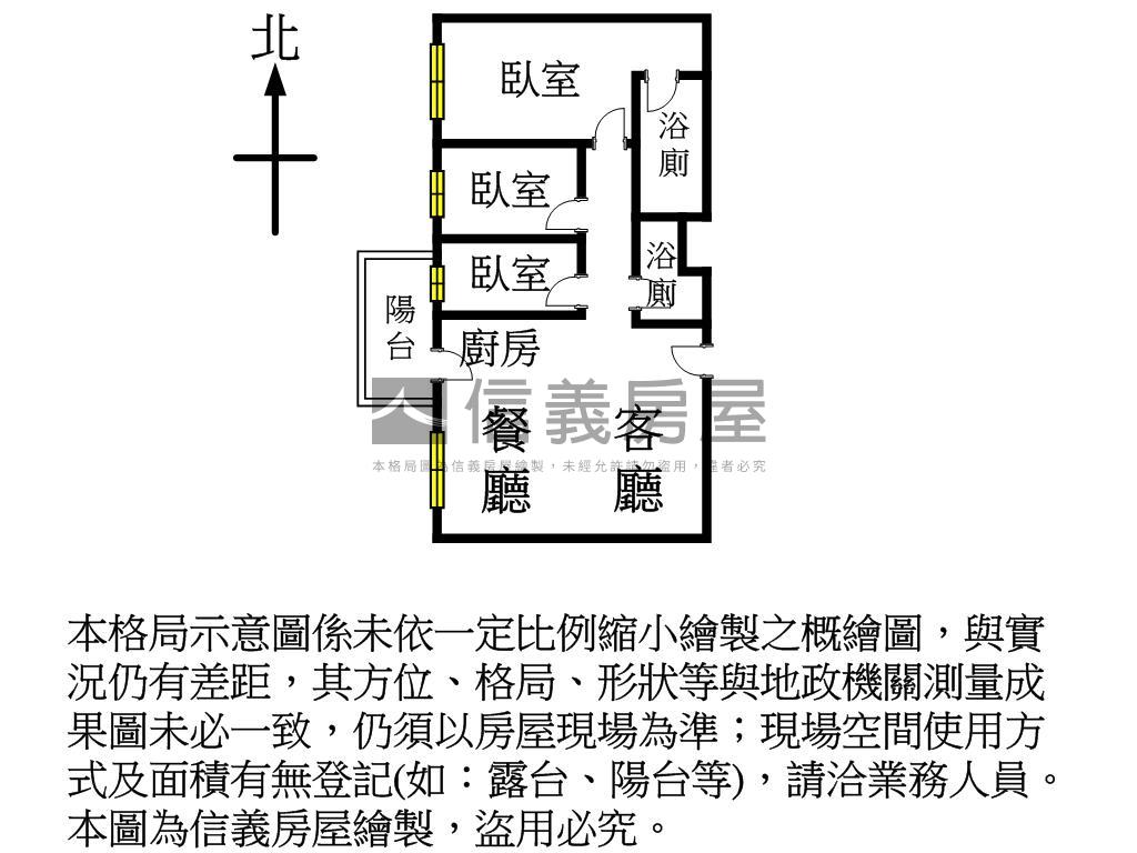 新成屋鵬躍序三房車位房屋室內格局與周邊環境