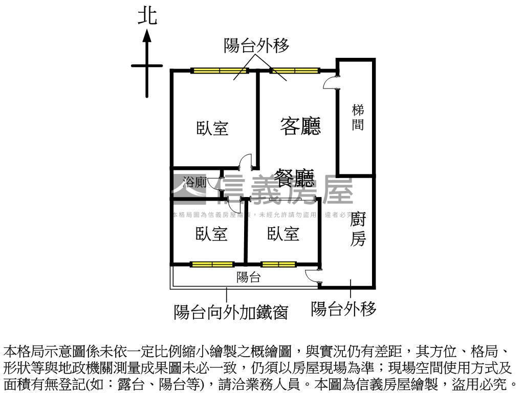 黃金三樓美公寓房屋室內格局與周邊環境