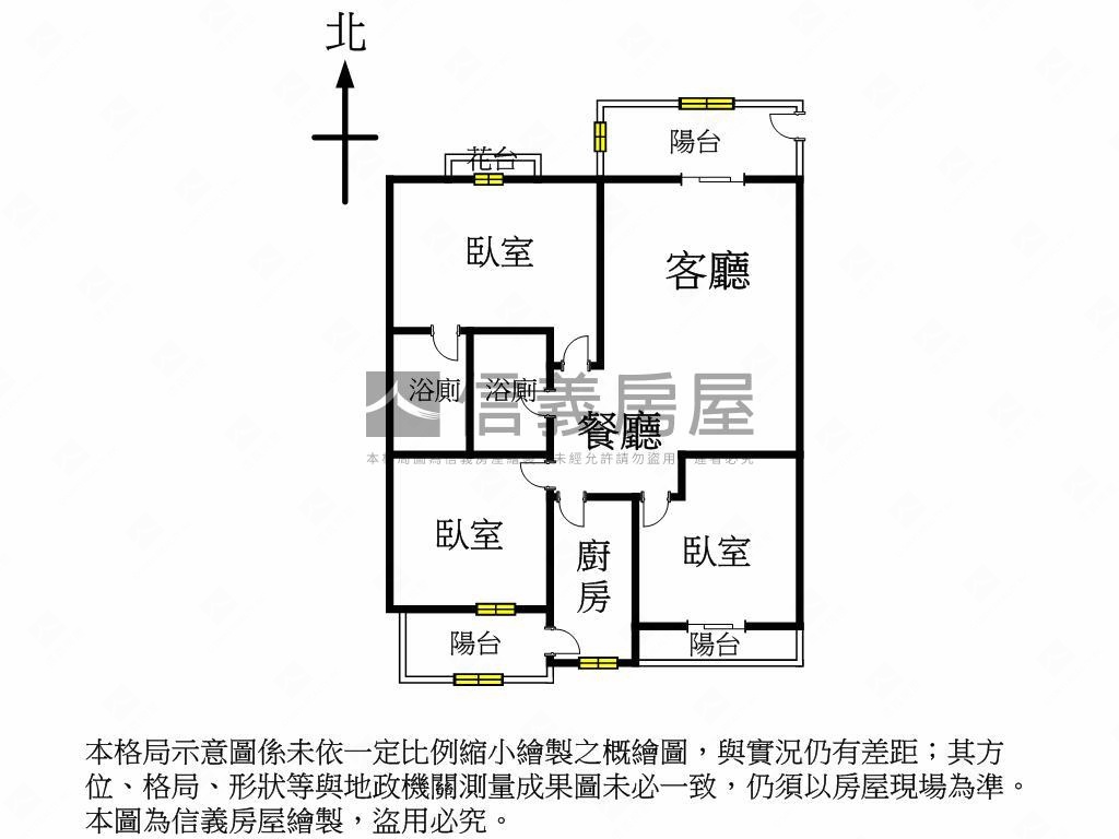 綠園道＆公園旁美三房平車房屋室內格局與周邊環境