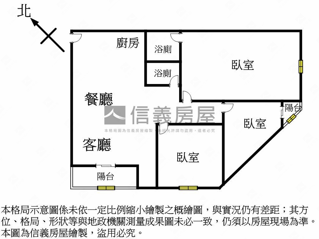 三多商圈精美三房房屋室內格局與周邊環境