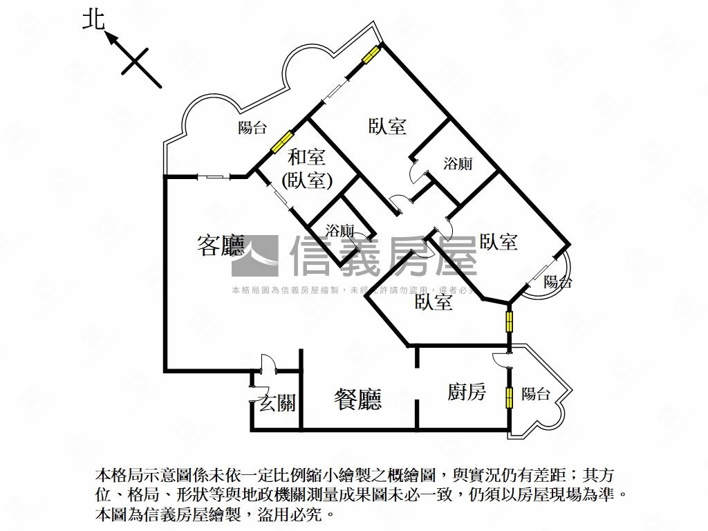 高樓景觀捷運四房房屋室內格局與周邊環境