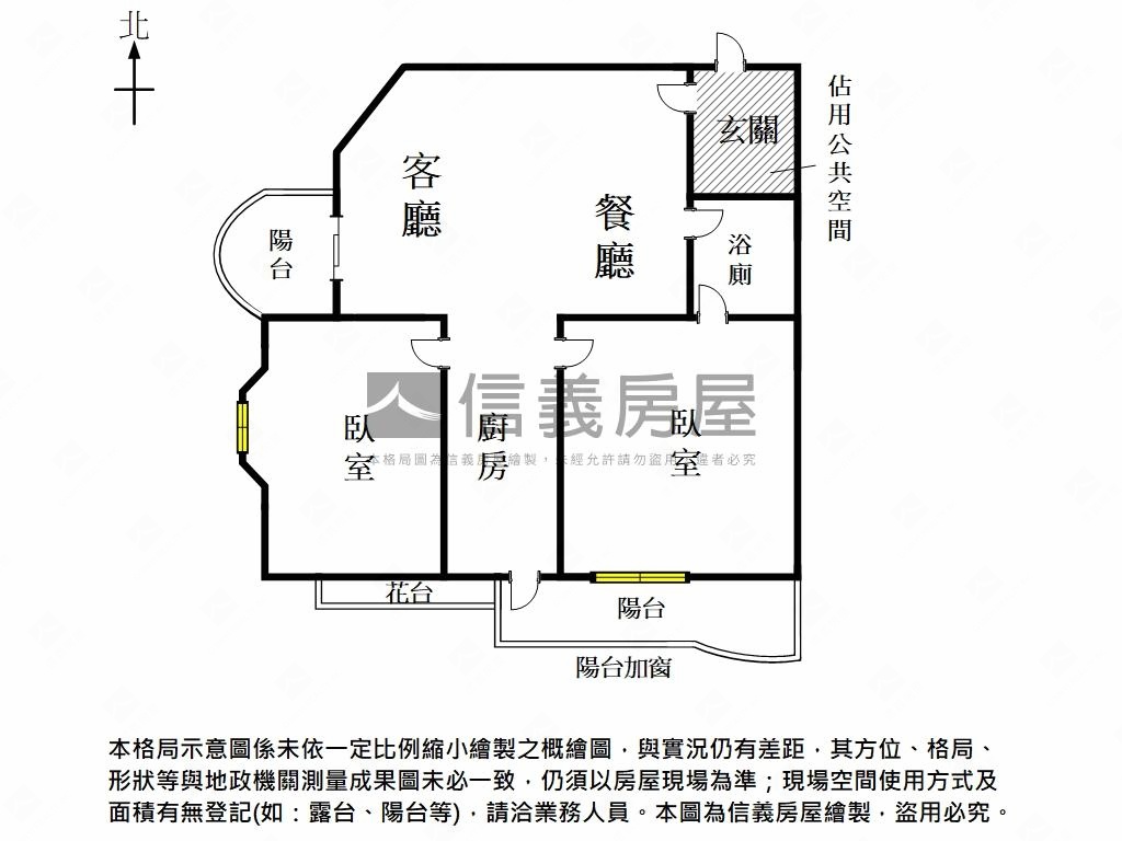 屋主用心裝潢｜兩房雙陽台房屋室內格局與周邊環境